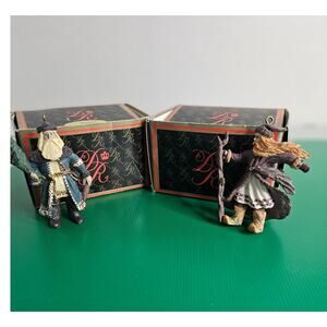 VTG Duncan Royale Russian Dedt Moroz Santa Figures Limited Edition 1991 lot of 2